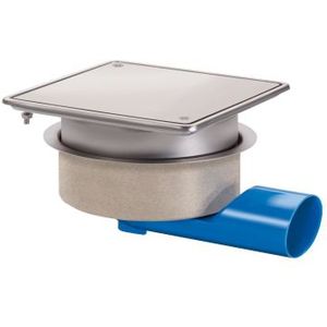 Afvoerput | RVS | 75l/min | 200 x 200 mm