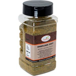 Tuana Kruiden - Knoflookzout- Garlic Salt - Strooibus 200 Gram - Kruiden Zonder Zout - MP0146