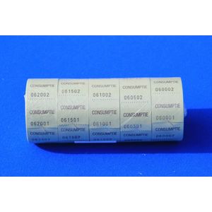 CombiCraft kleine consumptiebon op rol groen - 5 rollen - 5x500 bonnen