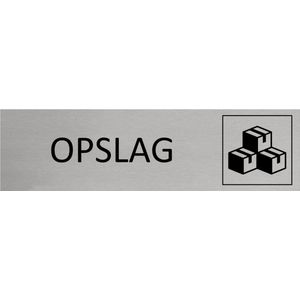 CombiCraft deurbordje Opslag in zilver met tape - 165 x 45 mm
