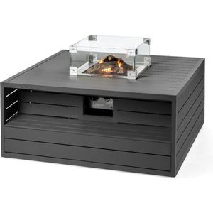 Happy Cocooning | Terrashaard Vierkant Aluminium | Antraciet