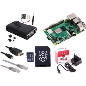 Raspberry Pi 4 - 1Gb - Fan kit - Starter kit met heatsinks en ventilator