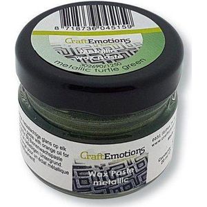 CraftEmotions Wax Paste metallic - groen 'turtle' 20 ml