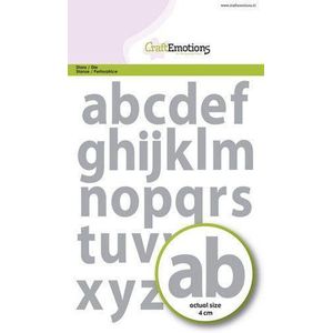 1554 Craftemotions snijmal - Alfabet kleine letter basic - 40mm