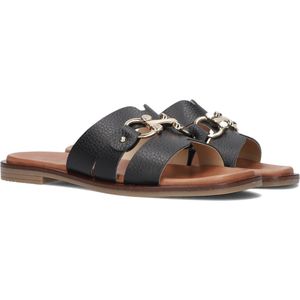 Notre-V - 22718 - Slippers - Zwart - Leer