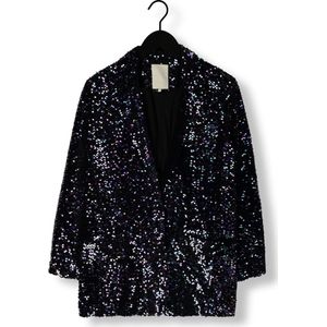Notre-V - NV-CHRISTINE - Blazer - Zwart - Velvet - Pailletten