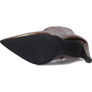 Notre-V - 87533 - Enkellaarsjes - Brons - Leer - Met Rits