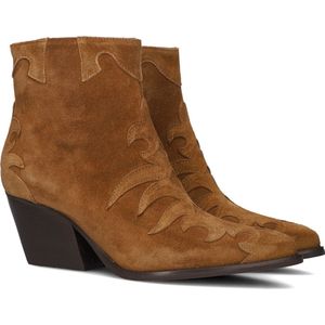 Notre-V Ar196 Enkellaarsjes - Enkelboots met rits - Dames - Cognac