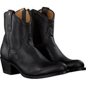 Sendra 16751 Enkellaarsjes - Enkelboots met rits - Dames - Zwart
