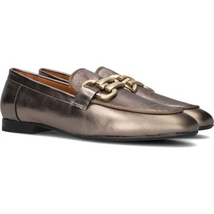 Notre-V - 5632 - Loafers - Brons - Leer - Goudkleurig Detail