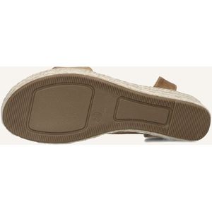 Omoda - Espadrilles - Beige - Suède met Enkelbandje