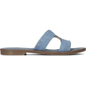 Notre-V - 22743 - Slippers - Blauw - Denim - Zilverkleurige Studs