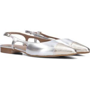 Notre-V 08-235 Hakken Dames - Zilver - Leer - Rubberen Loopzool