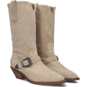 Notre-V - Cowboylaarzen - Beige - Suède
