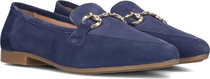 AYANA - 4788 - Loafers - Blauw - Suéde - Goudkleurige Detail