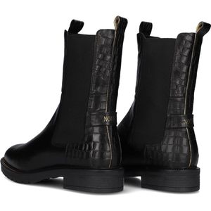 Notre-V Dungaball-87 Boots - Zwart - Textiel - Leder Voetbed