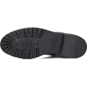 Notre-V - Dungaball 69 - Boots - Zwart - Leer - Zilverkleurige Details