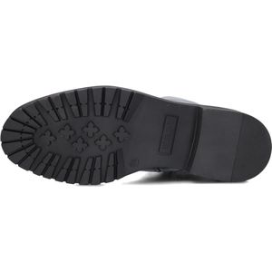 Notre-V Dunga Ball-65 Boots - Zwart - Leer - Zilverkleurige Details