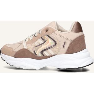 Ton & Ton Meisjes Lage sneakers Chunky zool Sanna - Beige - Textiel - Maat 31