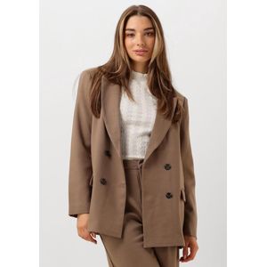 Notre-v, Jassen, Dames, Beige, M, Taupe Blazer Nv-Elaine