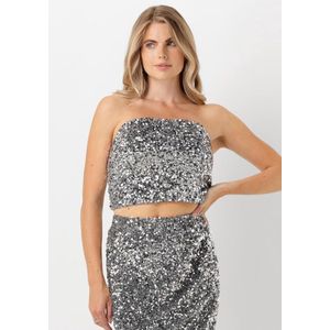 Notre-V - NV-ELYNN - Top - Zilver - Pailletten