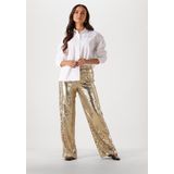 Notre-V - Broek - Geel - Dames - Gouden Pailletten Nv-Engelina