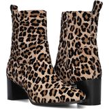 Notre-V 8543 Enkellaarsjes - Enkelboots met rits - Dames - Beige