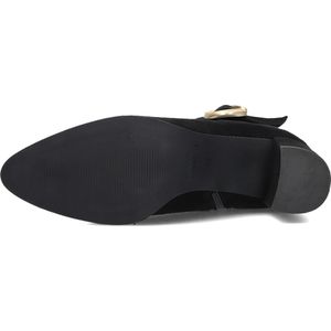 Notre-V - 8552 - Enkellaarsjes - Zwart - Suède - Dames