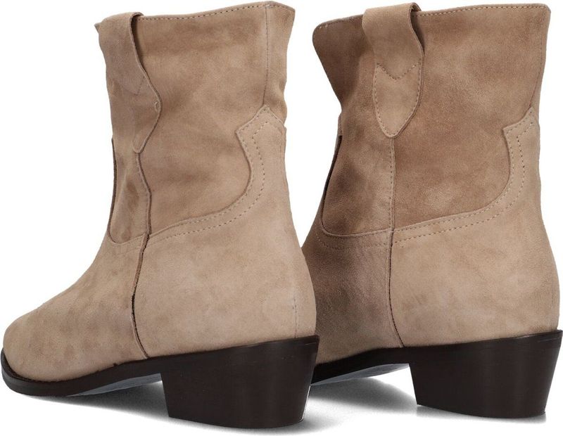 Notre-V 39445 Laarzen - Suède - Dames - Beige - Maat 39