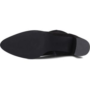 Notre-V - 8543 - Enkellaarsjes - Zwart - Suede