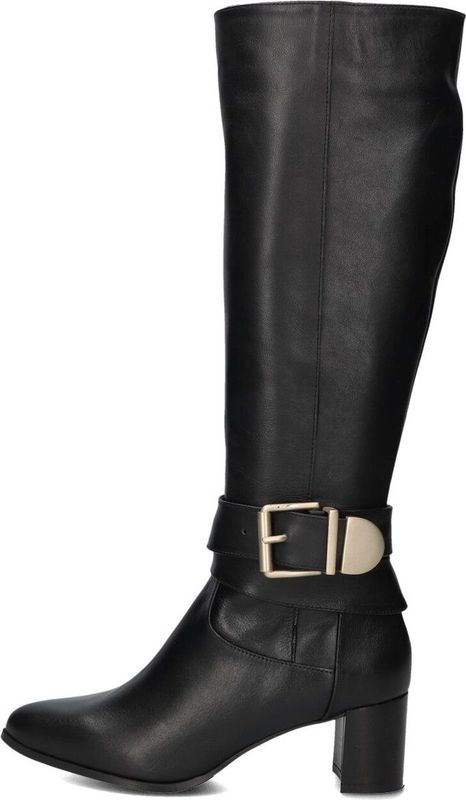 Lina Locchi - Hoge Laarzen - Zwart - Leer