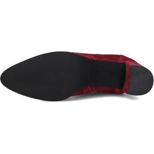 Lina Locchi - Enkellaarsjes - Rood - Suède