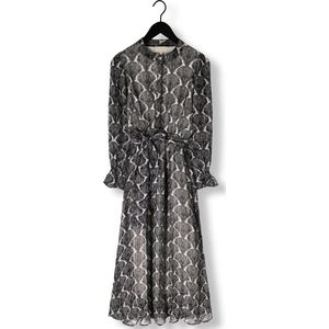 Notre-v - Zwarte Maxi-jurk - Veelkleurig - Dames - Polyester