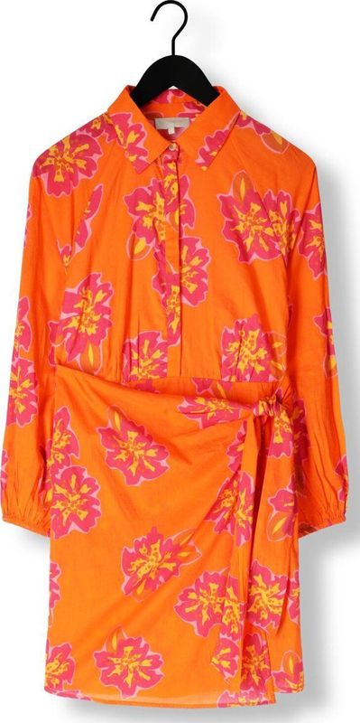 Notre-V - NV-FLEURETTE - Jurk - Oranje - Katoen