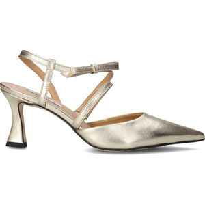 Notre-V 2722 Sandalen - Dames - Goud - Leer - Elegante Kitten Heel