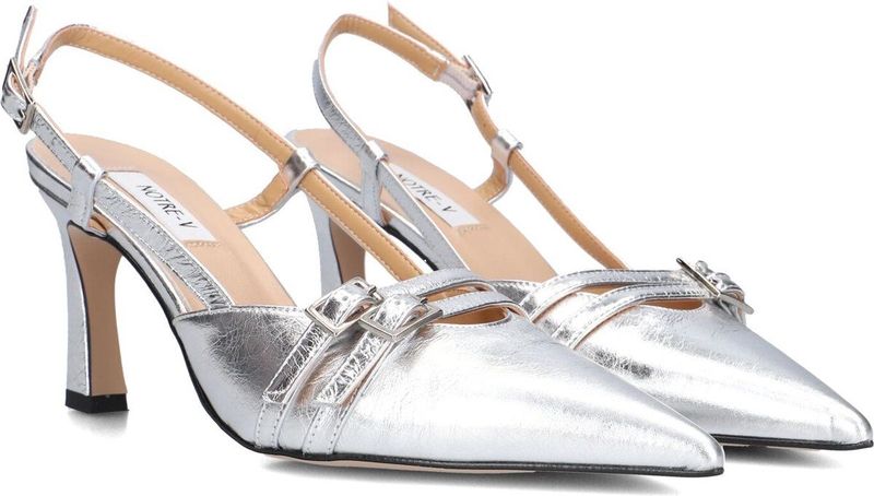 Notre-V - 7212 - Hakken - Zilver - Sleehak