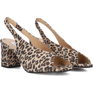 Notre-V 16068 Sandalen - Beige - Leer/Leatherlook - Blokhak