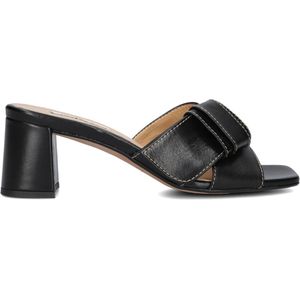 Notre-V - 46652/g - Hakken Dames - Zwart - Leer - Blokhak 6 cm