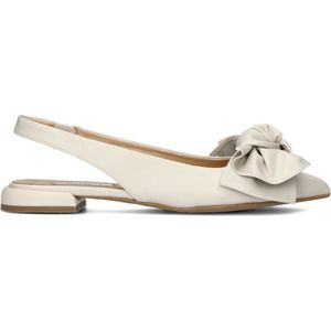Slingbacks - Wit - Leer - Verstelbaar Riempje