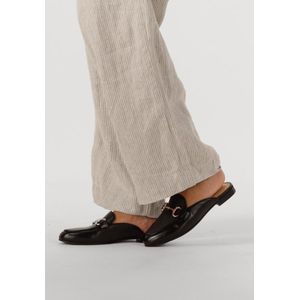 Notre-V - 4015 - Instappers - Zwart - Leren Buitenkant