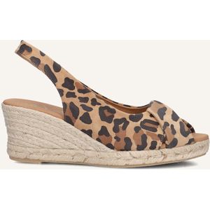Ayana - Omo 25Yu 846 - Slingbacks - Panterprint - Suède - Sleehak 7 cm