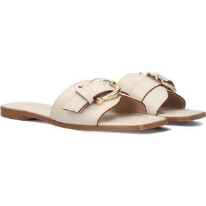 Stefano Lauran - 23100 - Slippers - Wit - Leer