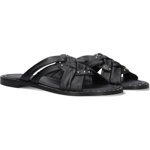 Stefano Lauran - Model 24003 - Slippers - Zwart - Leer