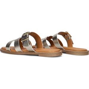 Notre-V - 227226 - Slippers - Goud - Leer - Gesp