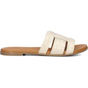 Notre-V - 179874 - Slippers - Beige - Suède - Leren Binnenkant