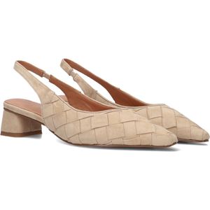 Stefano Lauran - D24062 - Schoenen - Beige - Linnen - Slingbacks