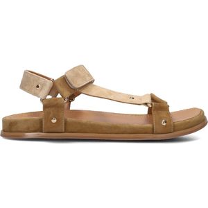 Stefano Lauran - Kameel Sandalen - Dames - Linnen
