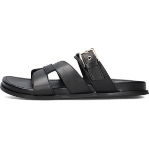 Stefano Lauran - 89863 1661 - Slippers - Zwart - Leer/Textiel