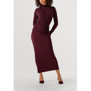 Notre-V - NV-GEERTJE - Jurk - Bordeaux - Viscose - Maxi Feestjurk