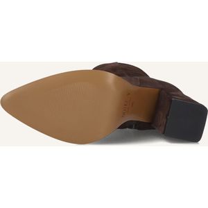 Notre-V - 46936 - Enkellaarsjes - Bruin - Enkelboots met Rits